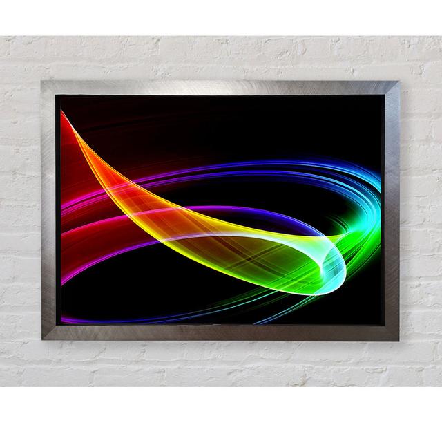 Multi Coloured Galaxy Swirl - Single Picture Frame Art Prints Bright Star Size: 42cm H x 59.7cm W x 3.4cm D on Productcaster.