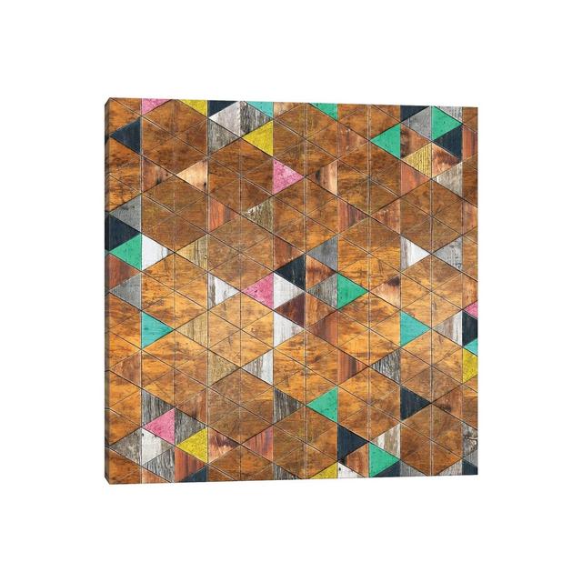 Shabby Elegance Nordic Pattern - Square by Diego Tirigall - Wrapped Canvas Print Metro Lane Size: 45.72cm H x 45.72cm W x 1.91cm D on Productcaster.