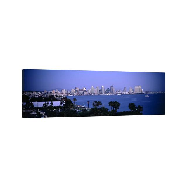 City at the Waterfront - Wrapped Canvas Panoramic Photograph Ebern Designs Size: 24cm H x 72cm W x 2cm D on Productcaster.