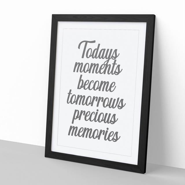 Precious Memories - Picture Frame Graphic Art on Wood East Urban Home Size: 48cm H x 36cm W x 2cm D, Frame Option: Black Framed on Productcaster.