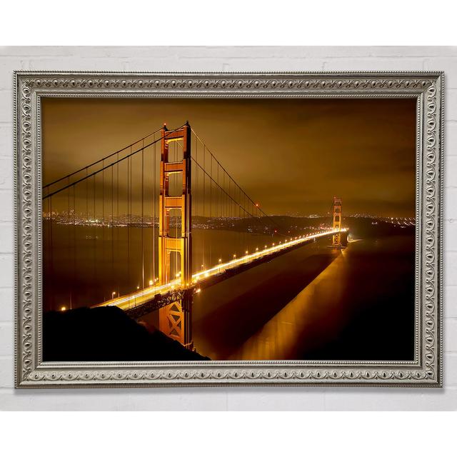 San Francisco Bridge Silveren Mist - Single Picture Frame Print Bright Star Size: 59.7cm H x 84.1cm W on Productcaster.