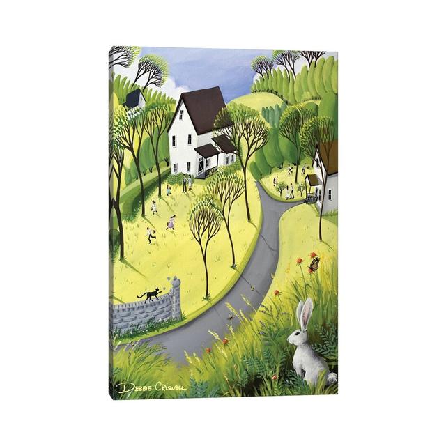 Easter Bunny by Debbie Criswell - Print on Canvas Ebern Designs Format: Wrapped Canvas, Size: 45.72cm H x 30.48cm W x 1.91cm D on Productcaster.