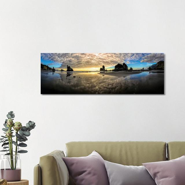 Before Sunset Motukiekie Beach West Coast New Zealand Wayfair Samples Size: 40.64cm H x 121.92cm W x 3.81cm D on Productcaster.