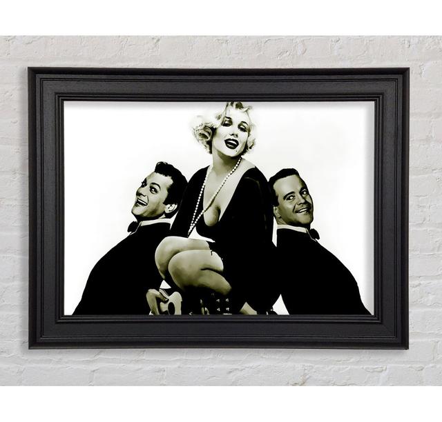 Marilyn Monroe And The Boys - Print Ebern Designs Size: 42cm H x 59.7cm W x 8cm D on Productcaster.