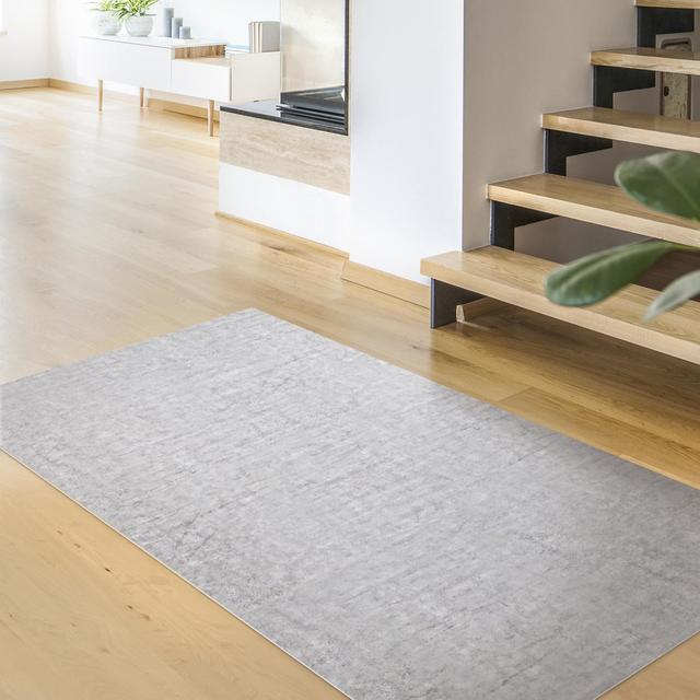 Rectangular Helvi Monochrome Machine Woven Area Rug East Urban Home Rug Size: Rectangle 120 x 240cm on Productcaster.