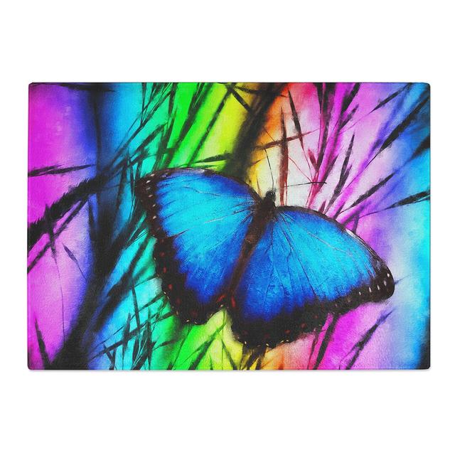 Butterfly Vol.6 Painting Chopping Board East Urban Home Size: 0.4cm H x 28.5cm W x 39cm L on Productcaster.