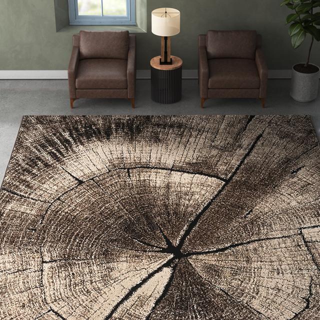 Assaria Abstract Machine Woven Area Rug Union Rustic Rug Size: Rectangle 80 x 150cm on Productcaster.