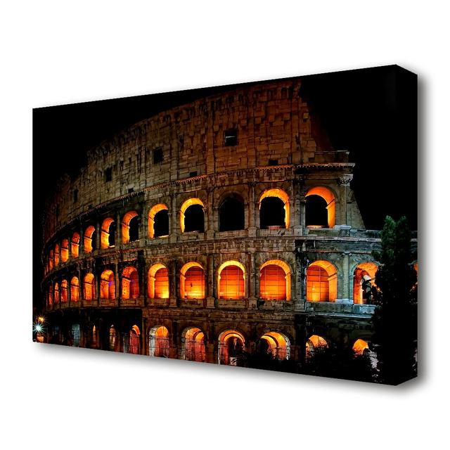 Roman Colosseum - Photograph Print on Canvas East Urban Home Size: 50.8 cm H x 81.3 cm W on Productcaster.