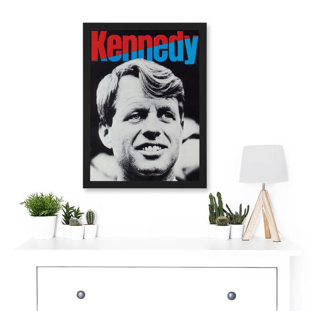 Ad Political Kennedy Bobby Tribute Civil Rights Sirhan Picture Framed Rectangle Paper Happy Larry on Productcaster.