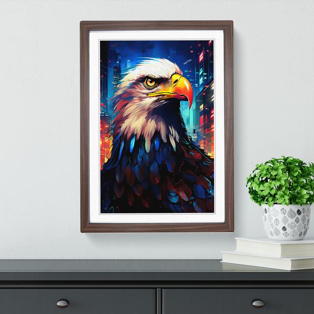 Eagle Futurism No.2 - Print Alpen Home Format: Walnut, Size: 64" H x 46" W x 2" D on Productcaster.