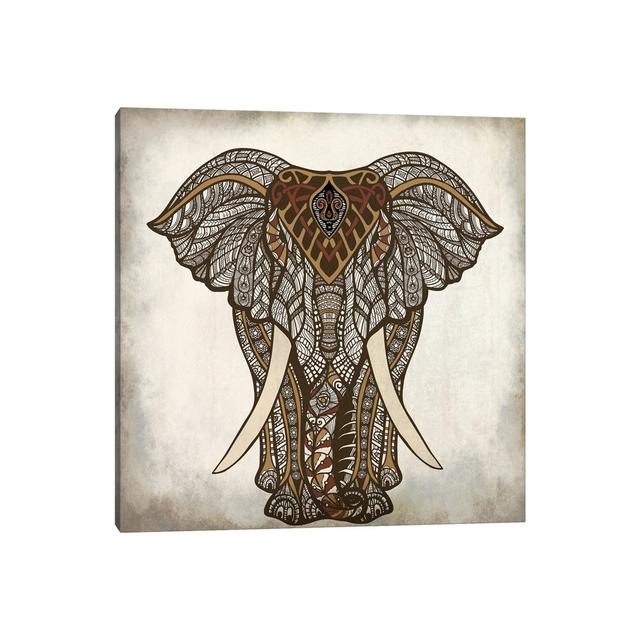 Mandala Elephant by Kimberly Allen - Wrapped Canvas Print Latitude Vive Size: 45.72cm H x 45.72cm W x 1.91cm D on Productcaster.