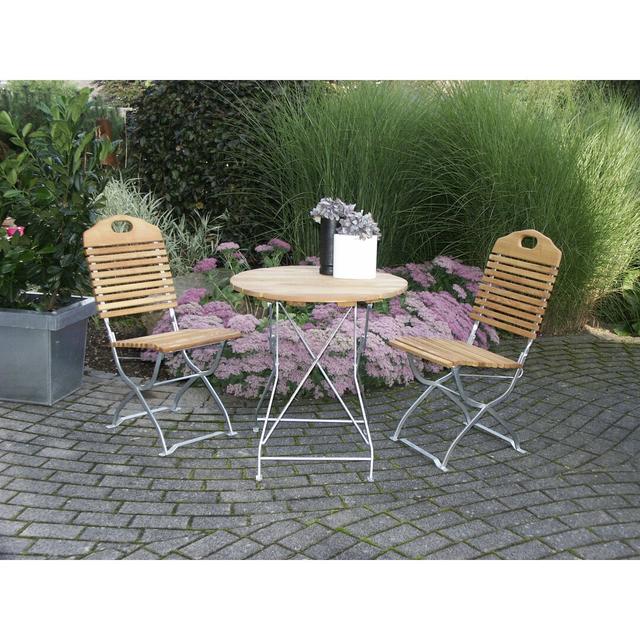 Plum 2 Seater Bistro Set Dakota Fields Colour (Frame): Metal colours on Productcaster.