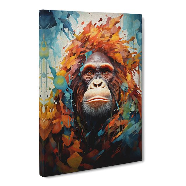 Orang-Utan Orphismus Nr.2 - Druck BohoLiving Size: 50cm H x 35cm W x 3cm D on Productcaster.