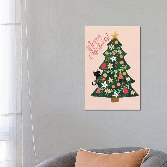 Xmas Pine by Mia Charro - Wrapped Canvas Gallery-Wrapped Canvas Giclée The Seasonal Aisle Size: 66.04cm H x 45.72cm W x 1.9cm D on Productcaster.