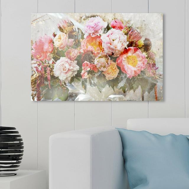 'Serving Roses Spring' Graphic Art on Wrapped Canvas East Urban Home Size: 51 cm H x 76 cm W on Productcaster.