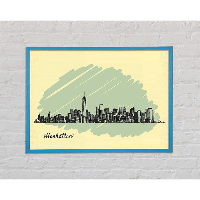 Outline Of The City 8 - Single Picture Frame Art Prints Ophelia & Co. Size: 29.7cm H x 42cm W x 2cm D on Productcaster.