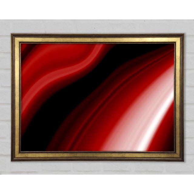 Red Streaks Framed Print Metro Lane Size: 42cm H x 59.7cm W on Productcaster.