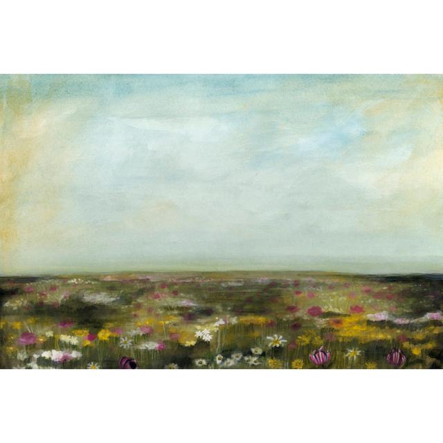 Floral Fields II by Naomi McCavitt - Wrapped Canvas Art Prints August Grove Size: 81cm H x 122cm W on Productcaster.