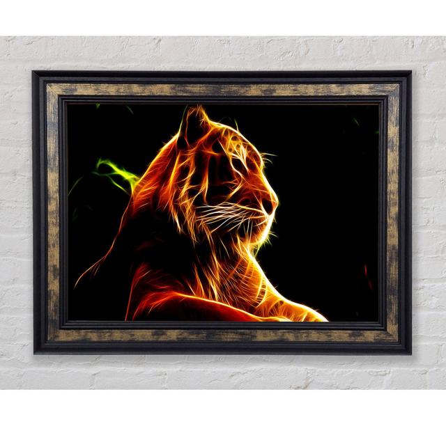 Tiger Blaze - Single Picture Frame Art Prints Bright Star Size: 59.7cm H x 84.1cm W x 8cm D on Productcaster.