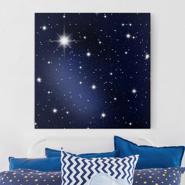 Stars - Wrapped Canvas Graphic Art Ebern Designs Format: 260g/m² canvas, Size: 60cm H x 60cm W on Productcaster.