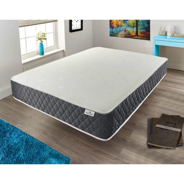 Memory Foam Open Coil Mattress Mattress craft Size: Small Single (2'6) on Productcaster.