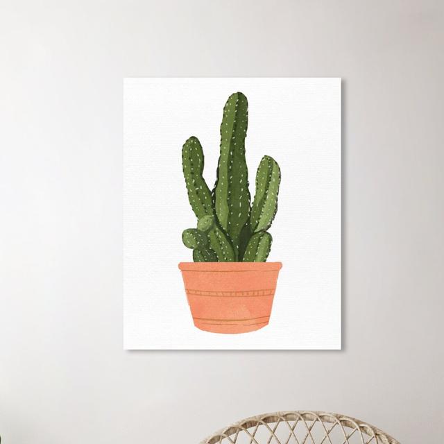 'Cactus Coral III' Graphic Art on Wrapped Canvas East Urban Home Size: 40.6 cm H x 33 cm W on Productcaster.