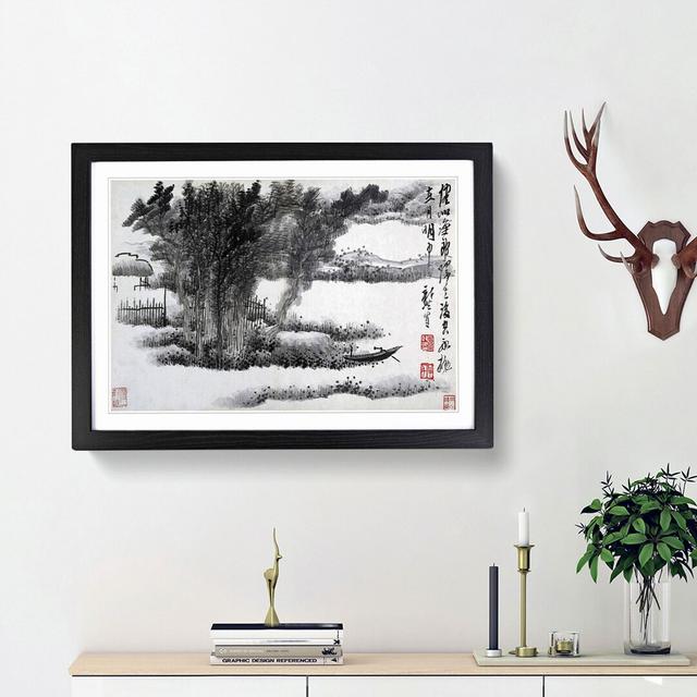 Landscape Vol.4 by Gong Xian - Picture Frame Drawing Print East Urban Home Frame Option: Black Framed, Size: 27cm H x 36cm W x 2cm D on Productcaster.