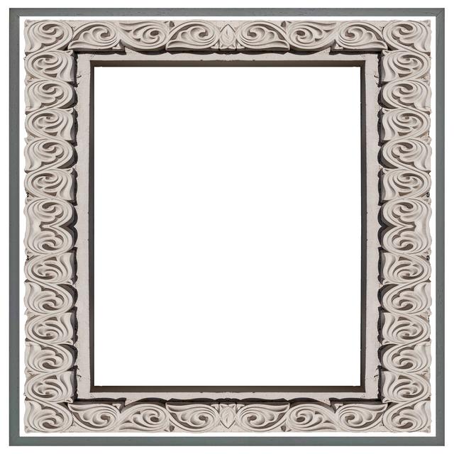 Beabrun Concrete Frame - Single Picture Frame Print Latitude Vive Size: 76cm H x 76cm W x 4cm D, Frame Colour: Grey Framed on Productcaster.