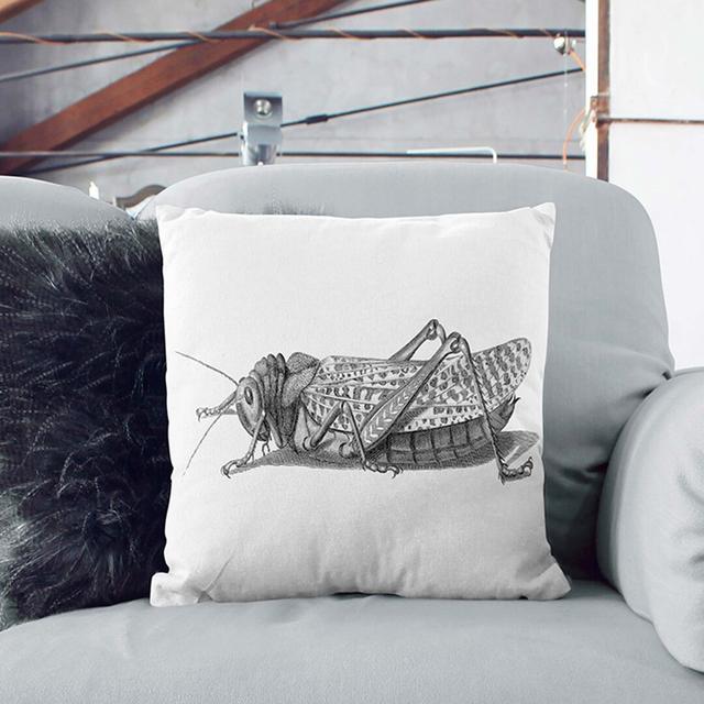 Cricket by George Shaw Cushion with Filling East Urban Home Size: 55cm H x 55cm W x 20cm D, Backing Colour: White on Productcaster.