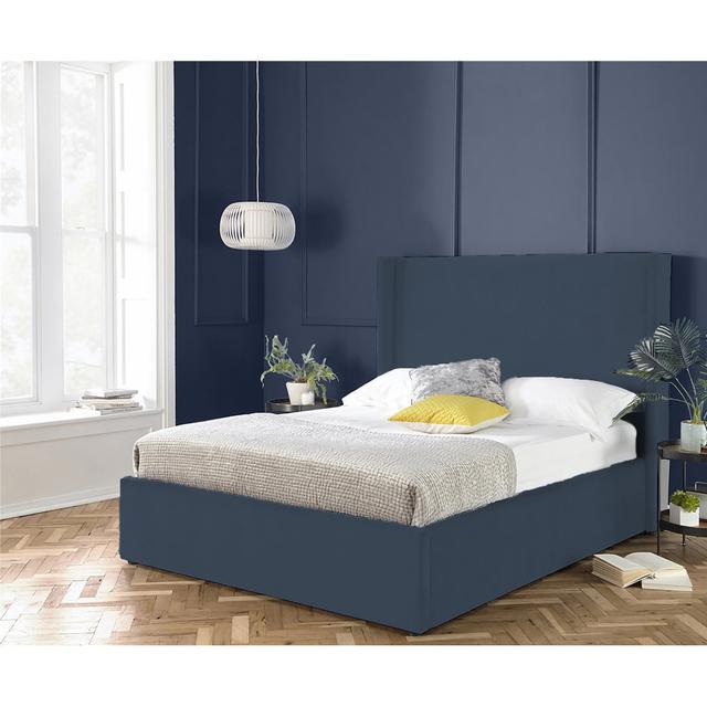 Kailua Upholstered Bed Frame Brayden Studio Colour: Steel, Size: Small Double (4') on Productcaster.