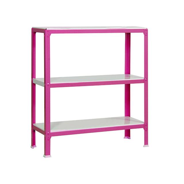 Vannatta 90cm 3 Shelf Shelving Unit Rebrilliant Finish: Rose on Productcaster.