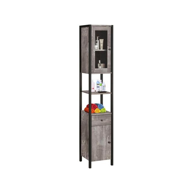 Killingworth 33Cm W x 180Cm H x 35Cm D Free Standing Tall Bathroom Cabinet Borough Wharf Finish: Concrete on Productcaster.