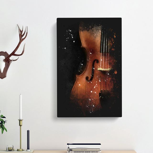 Cello - Wrapped Canvas Painting Print East Urban Home Size: 60cm H x 40cm W x 3cm D on Productcaster.