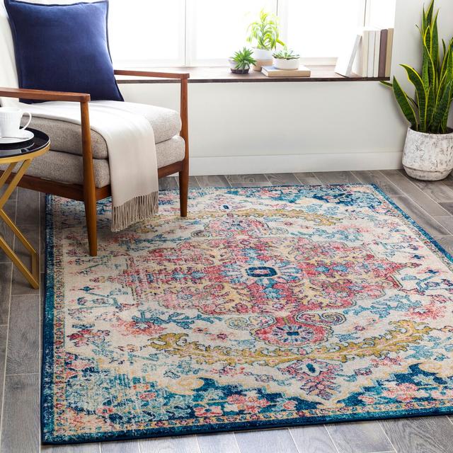 Caban Blue/Burgundy Rug Blue Elephant Rug Size: Rectangle 160cm x 220cm on Productcaster.