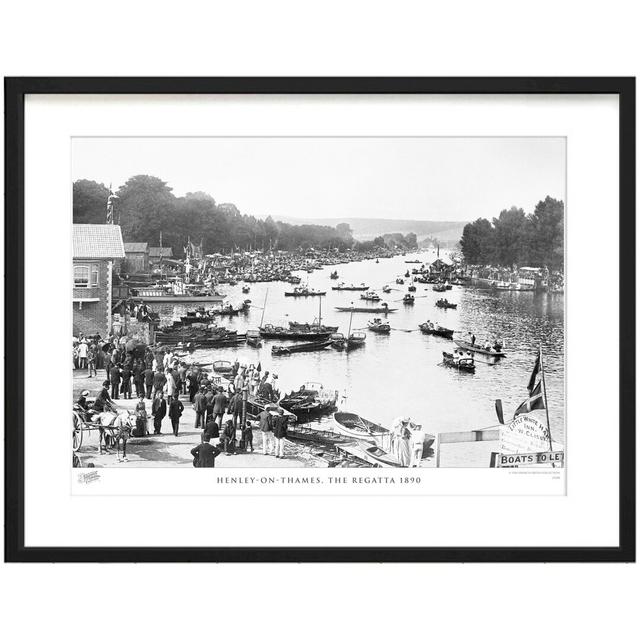 'Henley on Thames, the Regatta 1890' by Francis Frith - Picture Frame Photograph Print on Paper The Francis Frith Collection Size: 60cm H x 80cm W x 2 on Productcaster.