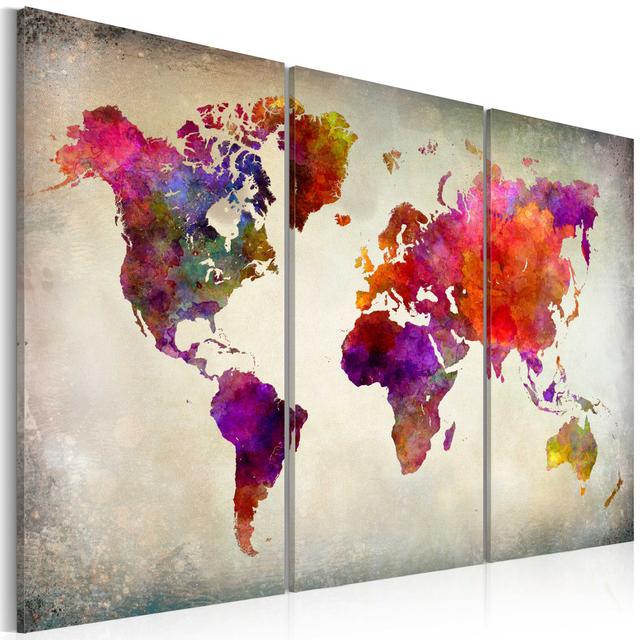 Leinwandbild "The World Mosaic of Colors" Artgeist Größe: 120 cm H x 80 cm B on Productcaster.