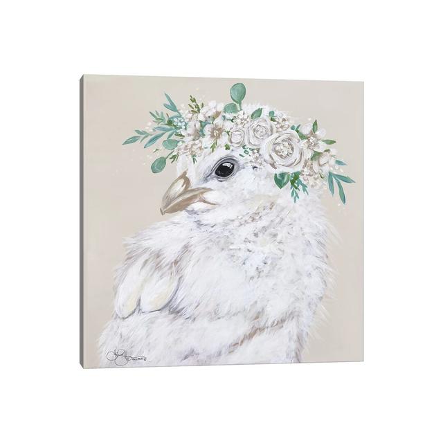 Joy The Chick by Hollihocks Art - Wrapped Canvas Painting ClassicLiving Size: 93.98cm H x 93.98cm W x 1.905cm D on Productcaster.