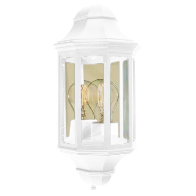 Werchter 1 Light Outdoor Flush Mount Dakota Fields Finish: White, Size: 33cm H x 16cm W x 10cm D on Productcaster.