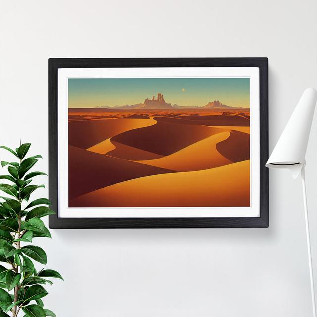 Golden Sand Desert Vol.1 - Single Picture Frame Print Natur Pur Size: 34cm H x 46cm W x 2cm D, Format: Black Framed on Productcaster.