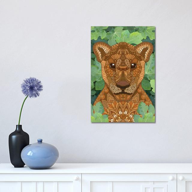 Lioness Queen by Angelika Parker - Wrapped Canvas Gallery-Wrapped Canvas Giclée Latitude Vive Size: 45.72cm H x 30.48cm W x 1.9cm D on Productcaster.