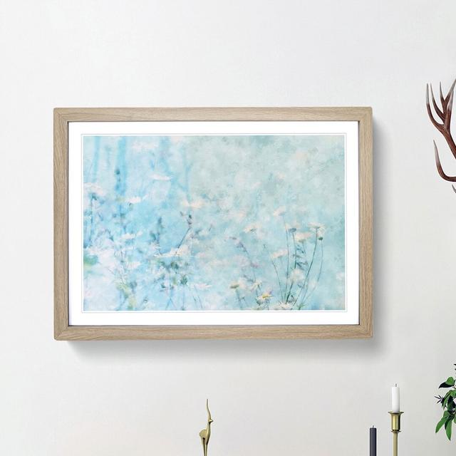 Pretty Flowers - Picture Frame Painting Print East Urban Home Frame Option: Oak Framed, Size: 62cm H x 87cm W x 2cm D on Productcaster.