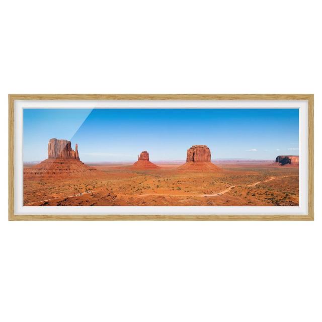 Rambling Colorado Plateau - Picture Frame Graphic Art Gracie Oaks Size: 50cm H x 130cm W x 2cm D, Frame Option: Brown Framed on Productcaster.