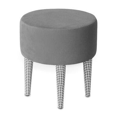 Pastel Dressing Table Stool Happy Barok Seat Colour: Grey on Productcaster.