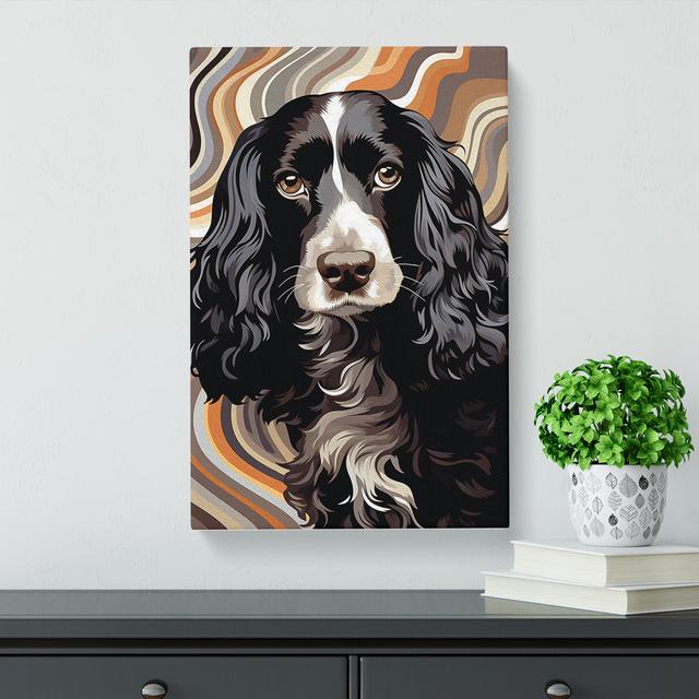 Cocker Spaniel Op - Print Marlow Home Co. Size: 76cm H x 50cm W x 3cm D on Productcaster.