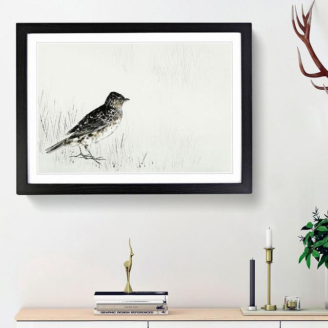 Skylark by Watanabe Seitei - Picture Frame Painting Print East Urban Home Frame Option: Black Framed, Size: 27cm H x 36cm W x 2cm D on Productcaster.