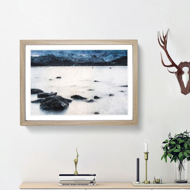 Lake Ullswater in Cumbria - Picture Frame Painting Print East Urban Home Size: 45cm H x 63cm W x 2cm D, Frame Option: Oak Framed on Productcaster.