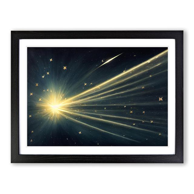 Shooting Star Vol.1 - Picture Frame Graphic Art 17 Stories Frame Colour: Black, Size: 46cm H x 64cm W x 2cm D on Productcaster.