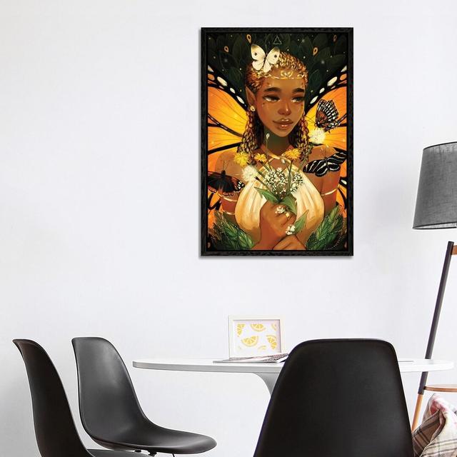 Monarch by Geneva B - Print on Canvas Rosalind Wheeler Format: Black Framed, Size: 101.6cm H x 66.04cm W x 3.81cm D on Productcaster.