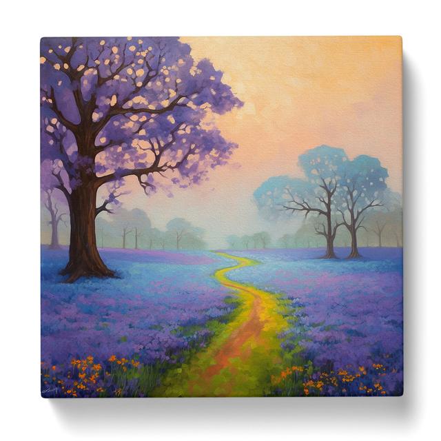 Bluebell Colour Field No.1 - Print Marlow Home Co. Size: 35cm H x 35cm W x 3cm D on Productcaster.