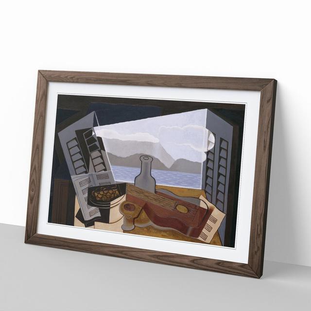 Open Window by Juan Gris - Picture Frame Painting East Urban Home Frame Option: Walnut Framed, Size: 36cm H x 48cm W x 2cm D on Productcaster.